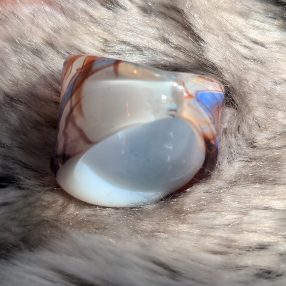 Venetian Glass (but safe) Ring - Murano like - Picture 4 of 7